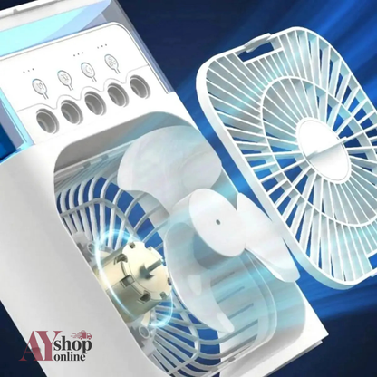 Mini ventilador 3 en 1