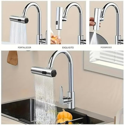 Grifo para cocina con rotación 360 3 en 1